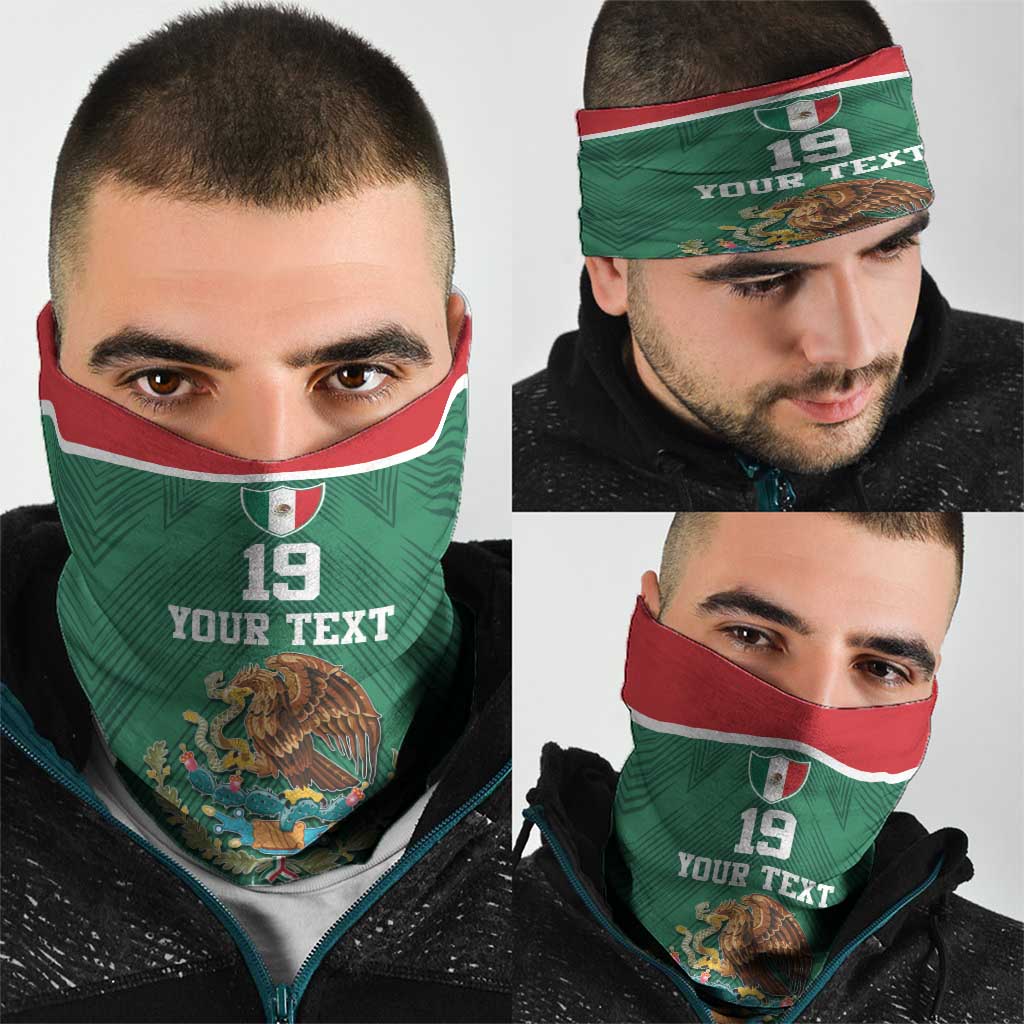 Custom Mexico Football Neck Gaiter El Tricolor World Cup Style - Wonder Print Shop