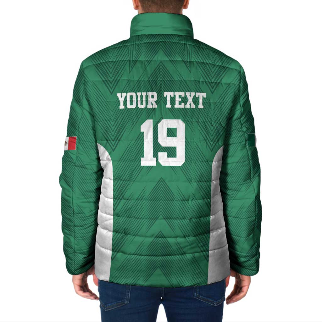 Custom Mexico Football Padded Jacket El Tricolor World Cup Style - Wonder Print Shop