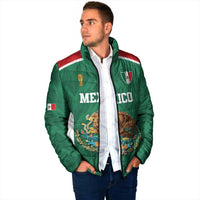 Custom Mexico Football Padded Jacket El Tricolor World Cup Style - Wonder Print Shop