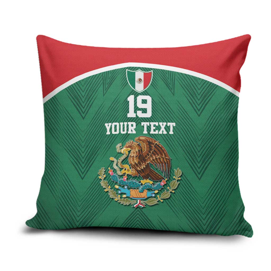 Custom Mexico Football Pillow Cover El Tricolor World Cup Style - Wonder Print Shop