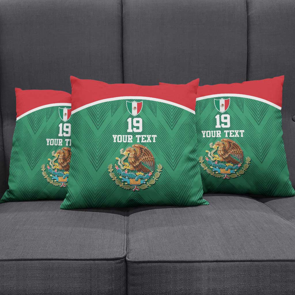 Custom Mexico Football Pillow Cover El Tricolor World Cup Style - Wonder Print Shop