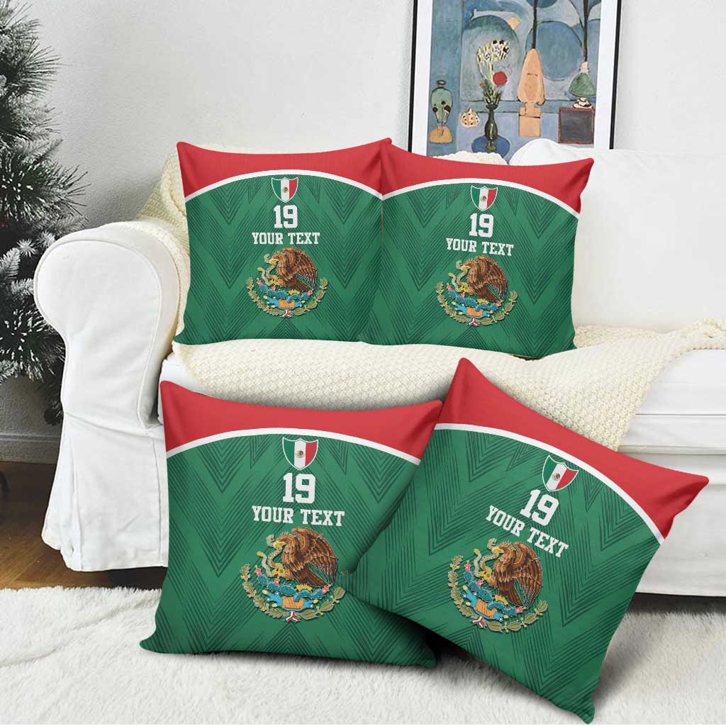 Custom Mexico Football Pillow Cover El Tricolor World Cup Style - Wonder Print Shop