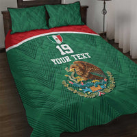 Custom Mexico Football Quilt Bed Set El Tricolor World Cup Style - Wonder Print Shop