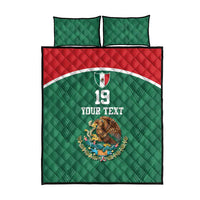 Custom Mexico Football Quilt Bed Set El Tricolor World Cup Style - Wonder Print Shop