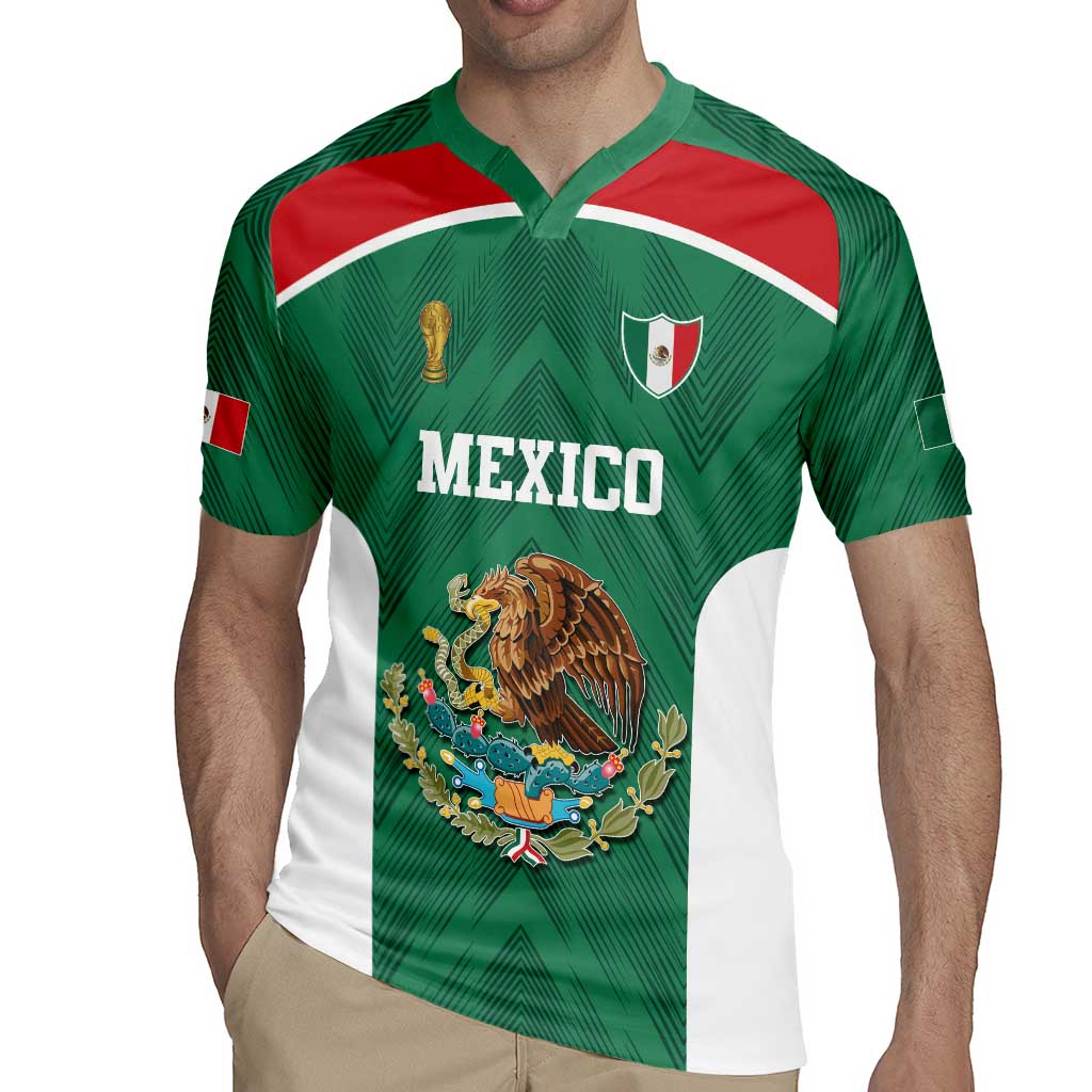 Custom Mexico Football Rugby Jersey El Tricolor World Cup Style - Wonder Print Shop