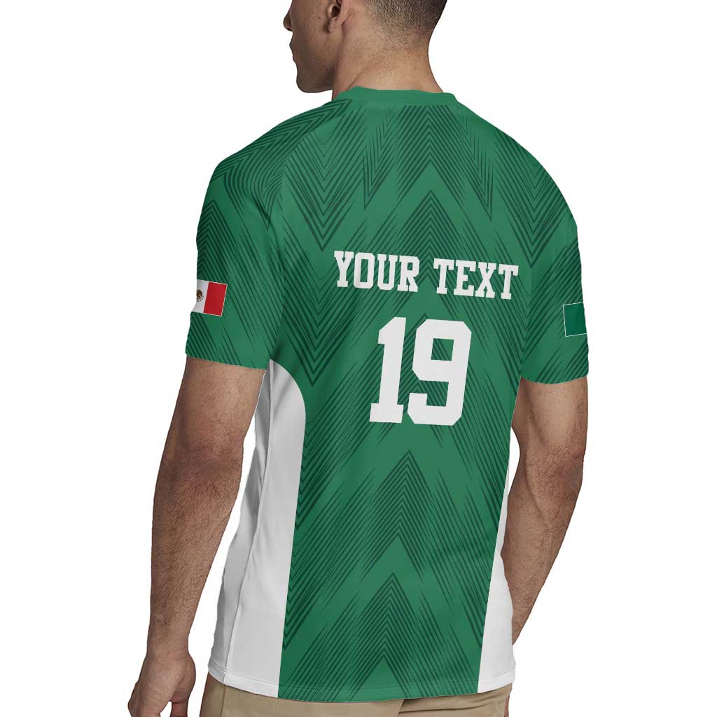 Custom Mexico Football Rugby Jersey El Tricolor World Cup Style - Wonder Print Shop
