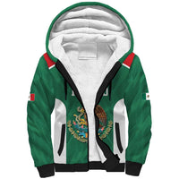 Custom Mexico Football Sherpa Hoodie El Tricolor World Cup Style - Wonder Print Shop