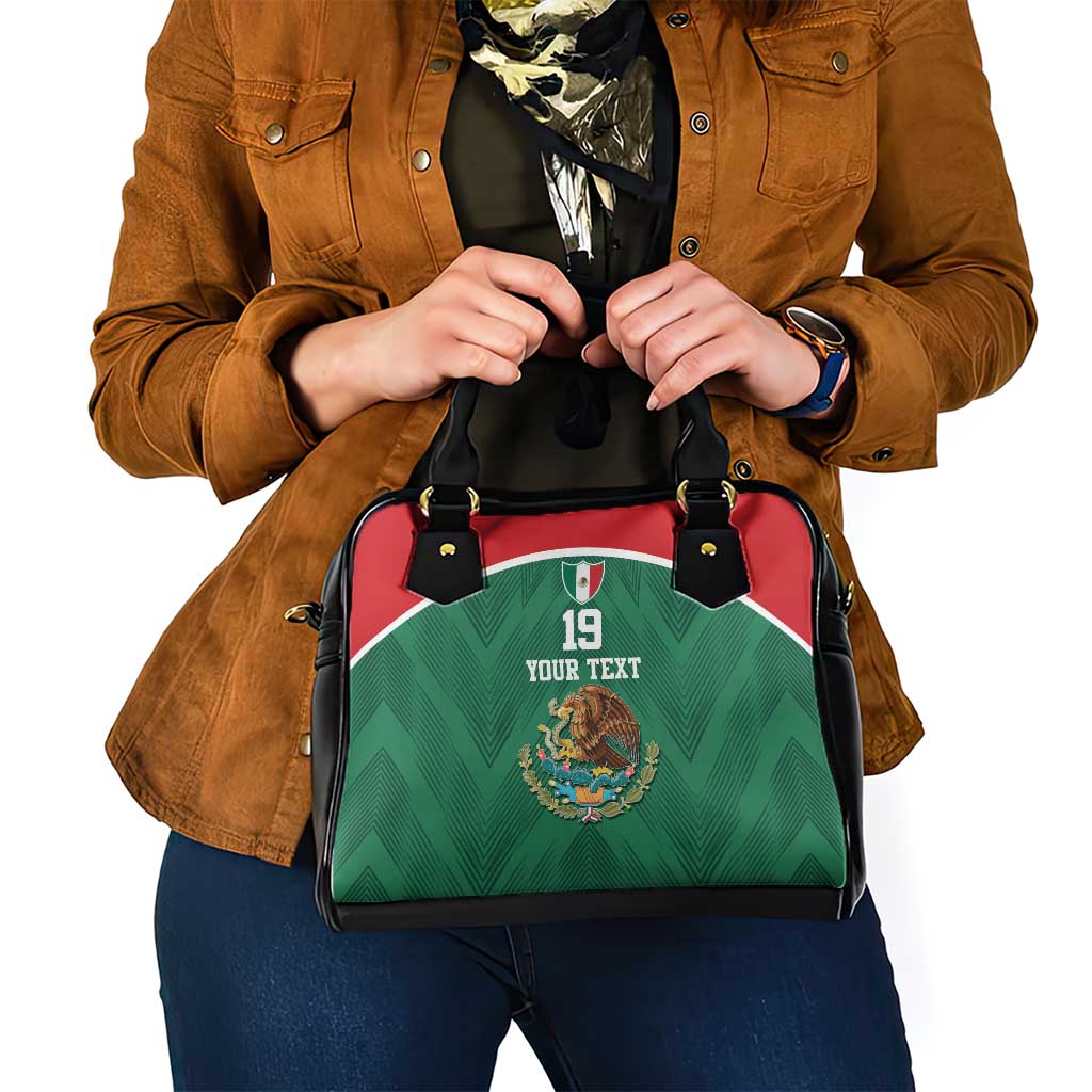 Custom Mexico Football Shoulder Handbag El Tricolor World Cup Style - Wonder Print Shop