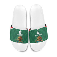 Custom Mexico Football Slide Sandals El Tricolor World Cup Style - Wonder Print Shop