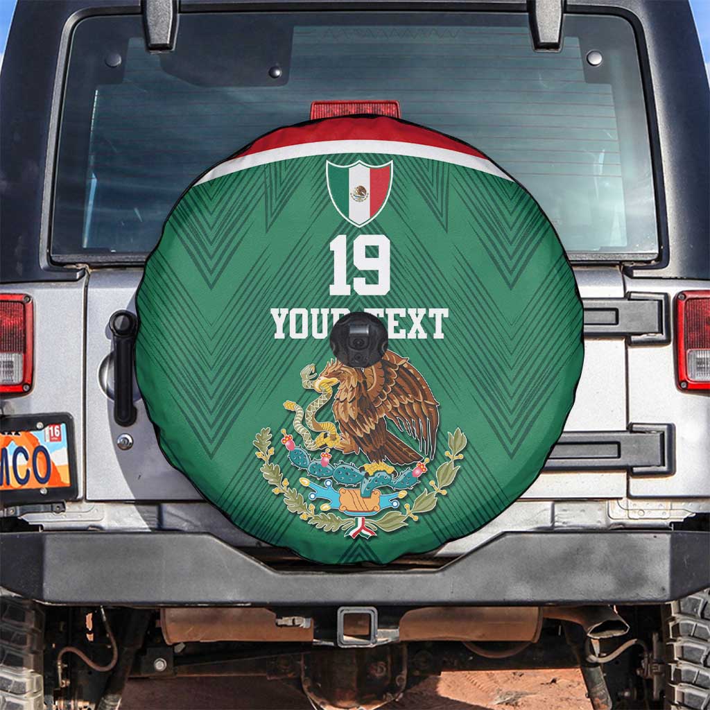 Custom Mexico Football Spare Tire Cover El Tricolor World Cup Style - Wonder Print Shop