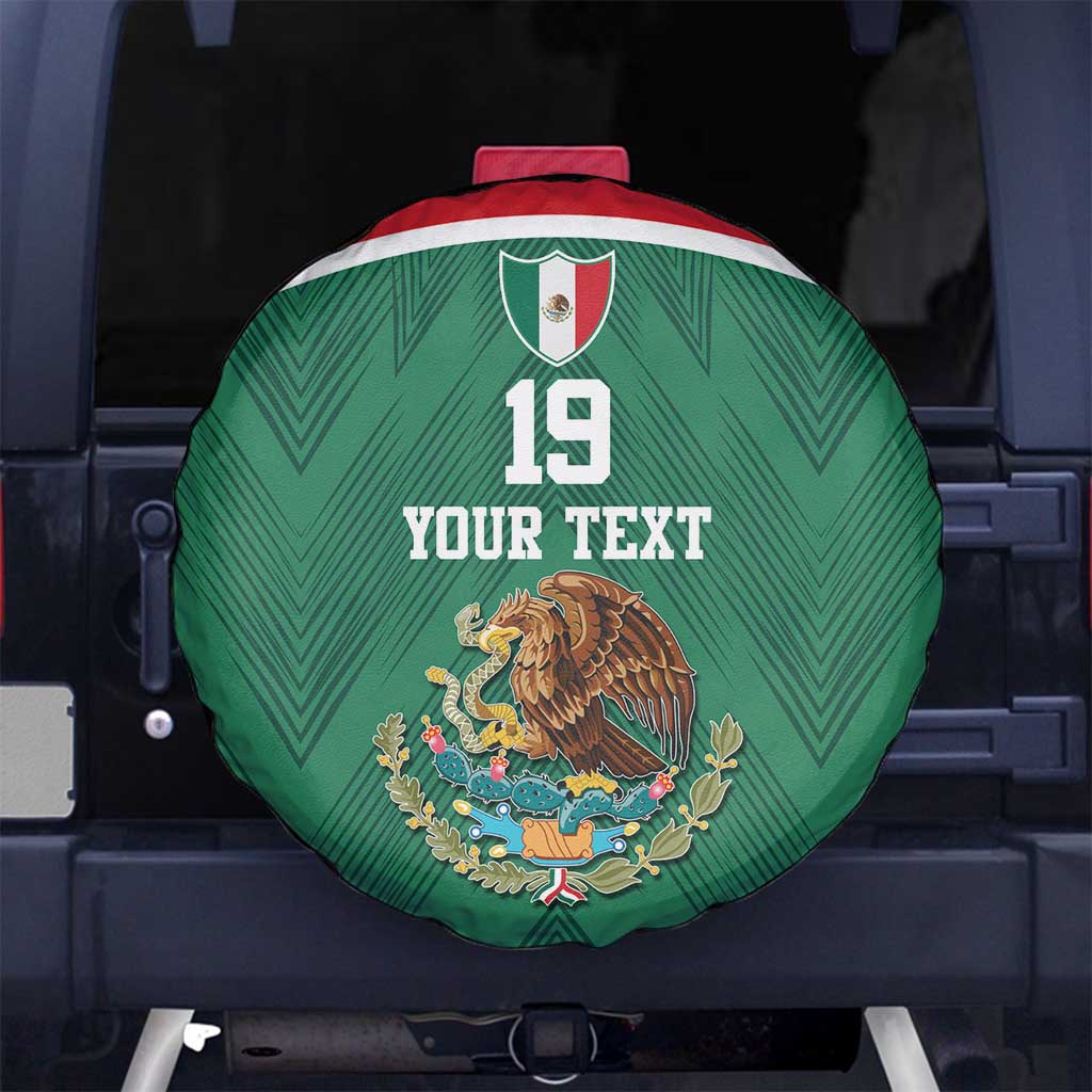 Custom Mexico Football Spare Tire Cover El Tricolor World Cup Style - Wonder Print Shop