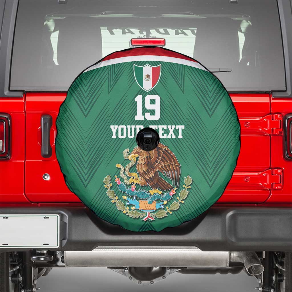 Custom Mexico Football Spare Tire Cover El Tricolor World Cup Style - Wonder Print Shop