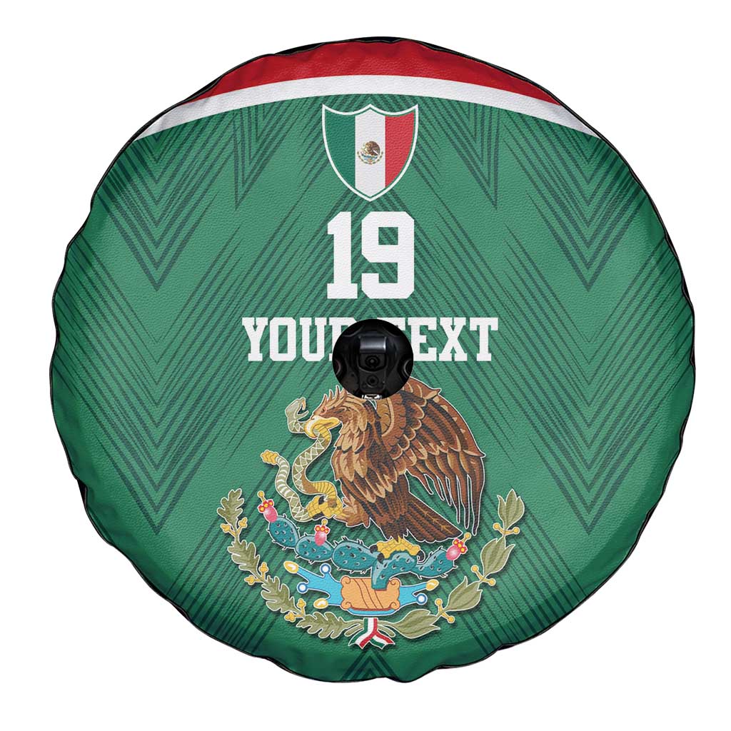 Custom Mexico Football Spare Tire Cover El Tricolor World Cup Style - Wonder Print Shop