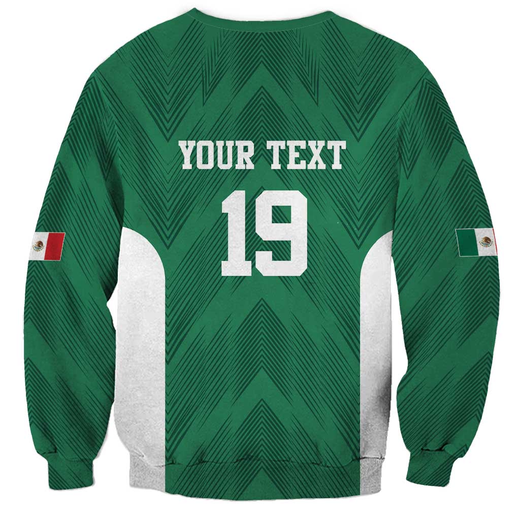 Custom Mexico Football Sweatshirt El Tricolor World Cup Style - Wonder Print Shop
