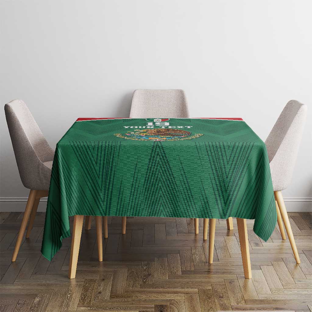 Custom Mexico Football Tablecloth El Tricolor World Cup Style - Wonder Print Shop