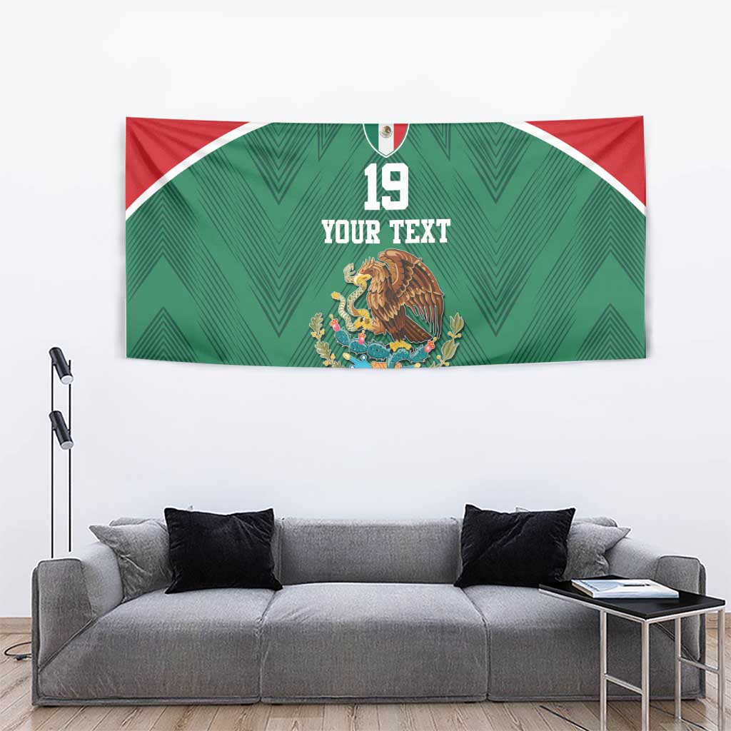 Custom Mexico Football Tapestry El Tricolor World Cup Style - Wonder Print Shop