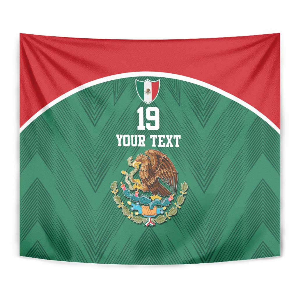 Custom Mexico Football Tapestry El Tricolor World Cup Style - Wonder Print Shop