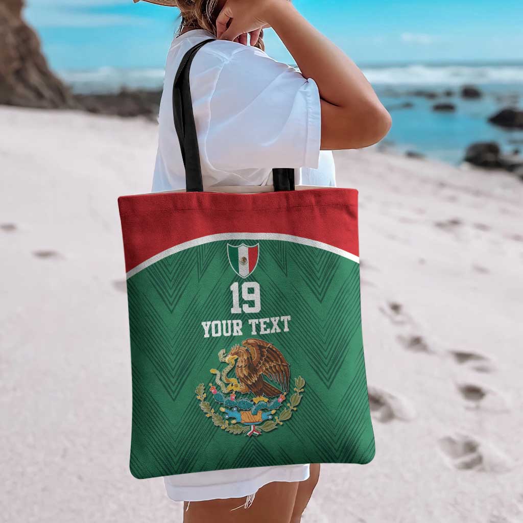 Custom Mexico Football Tote Bag El Tricolor World Cup Style - Wonder Print Shop