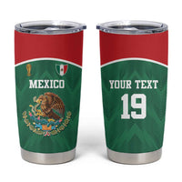 Custom Mexico Football Tumbler Cup El Tricolor World Cup Style - Wonder Print Shop