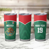 Custom Mexico Football Tumbler Cup El Tricolor World Cup Style - Wonder Print Shop