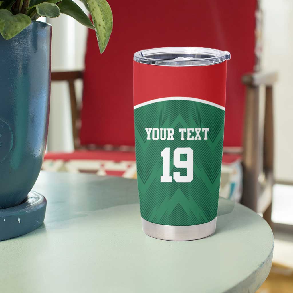 Custom Mexico Football Tumbler Cup El Tricolor World Cup Style - Wonder Print Shop