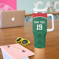 Custom Mexico Football Tumbler With Handle El Tricolor World Cup Style - Wonder Print Shop