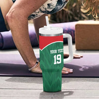 Custom Mexico Football Tumbler With Handle El Tricolor World Cup Style - Wonder Print Shop