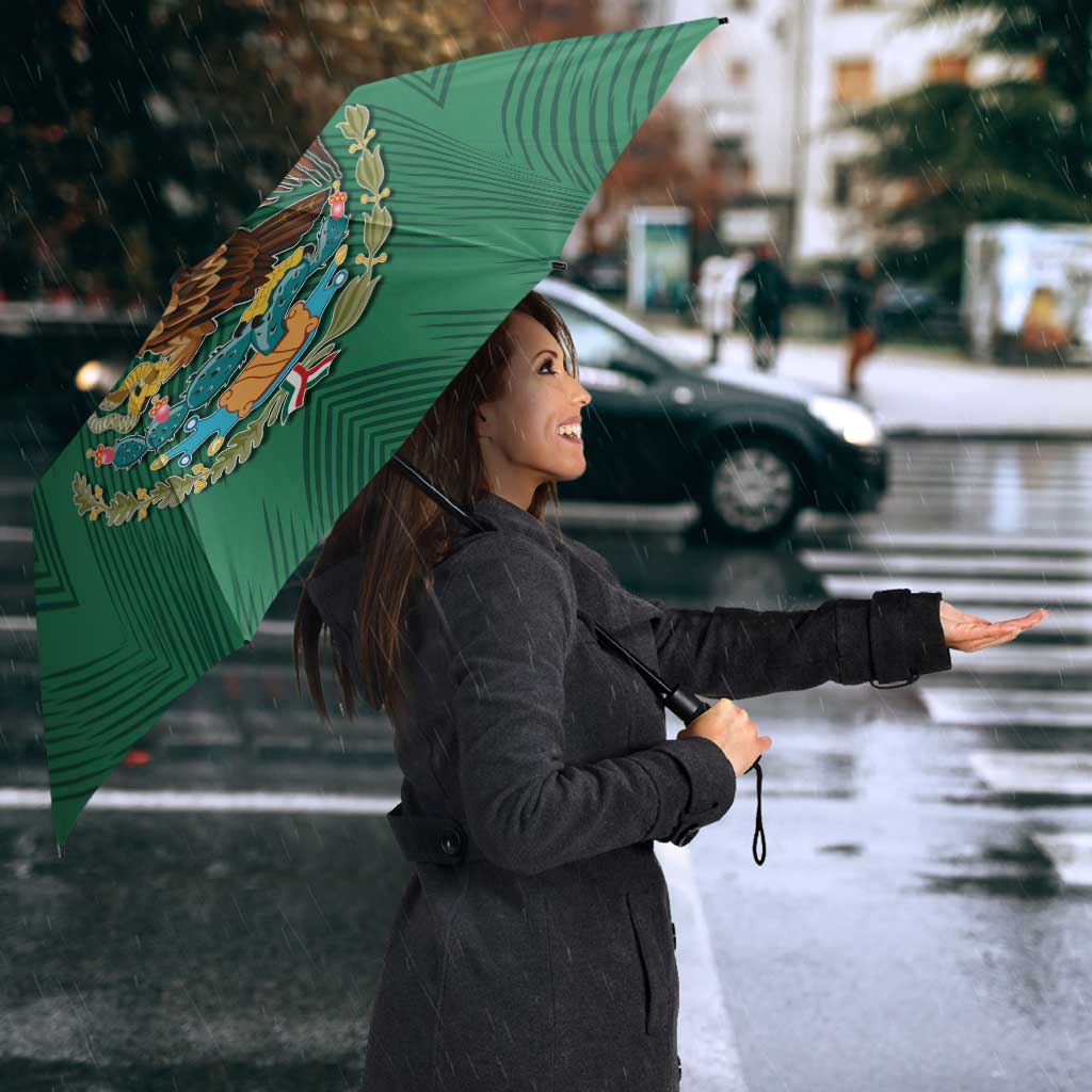 Custom Mexico Football Umbrella El Tricolor World Cup Style - Wonder Print Shop