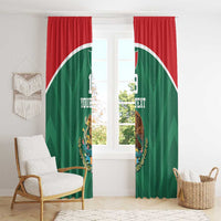 Custom Mexico Football Window Curtain El Tricolor World Cup Style - Wonder Print Shop
