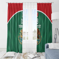 Custom Mexico Football Window Curtain El Tricolor World Cup Style - Wonder Print Shop