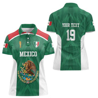 Custom Mexico Football Women Polo Shirt El Tricolor World Cup Style - Wonder Print Shop