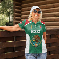 Custom Mexico Football Women Polo Shirt El Tricolor World Cup Style - Wonder Print Shop
