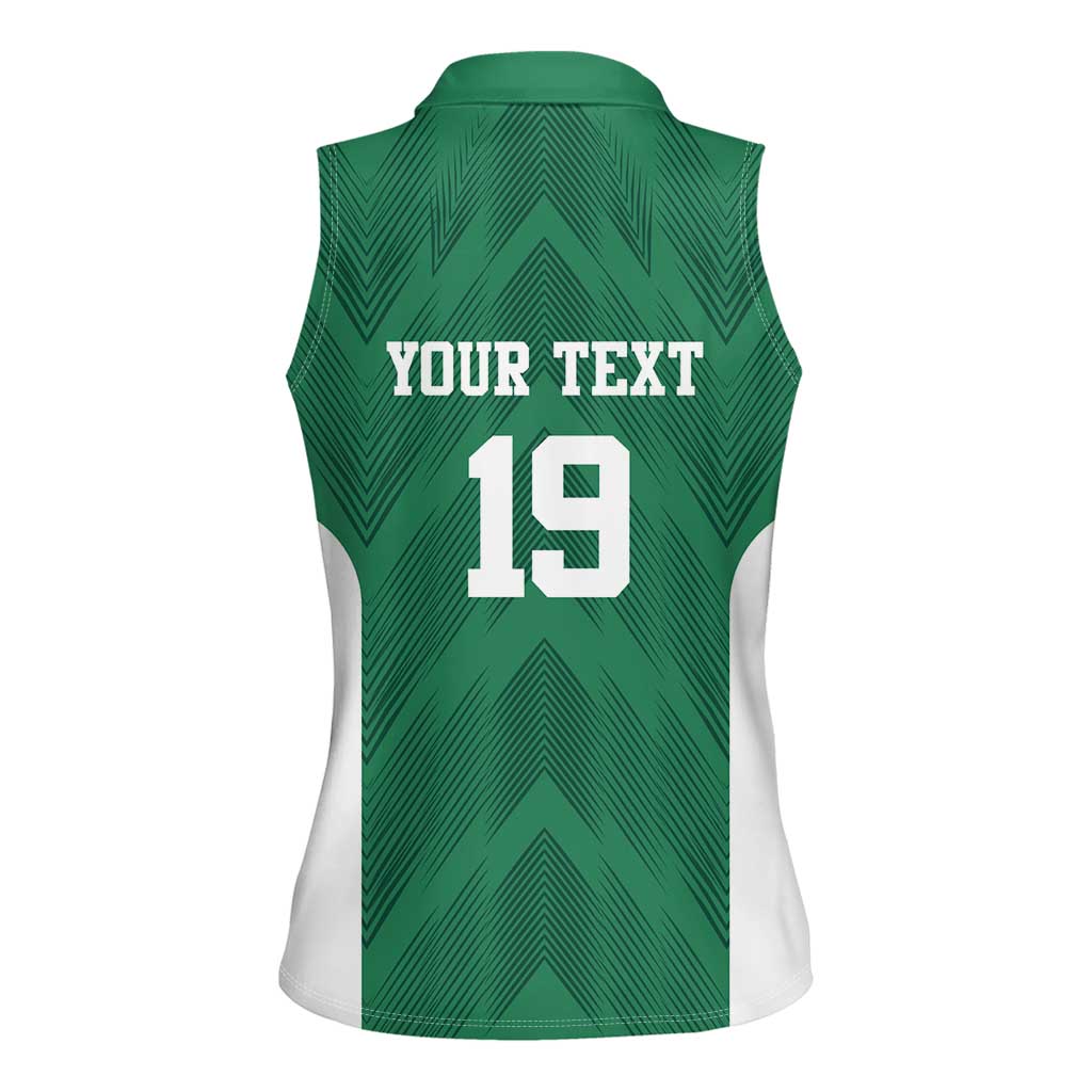 Custom Mexico Football Women Sleeveless Polo Shirt El Tricolor World Cup Style - Wonder Print Shop
