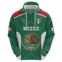 Custom Mexico Football Zip Hoodie El Tricolor World Cup Style - Wonder Print Shop