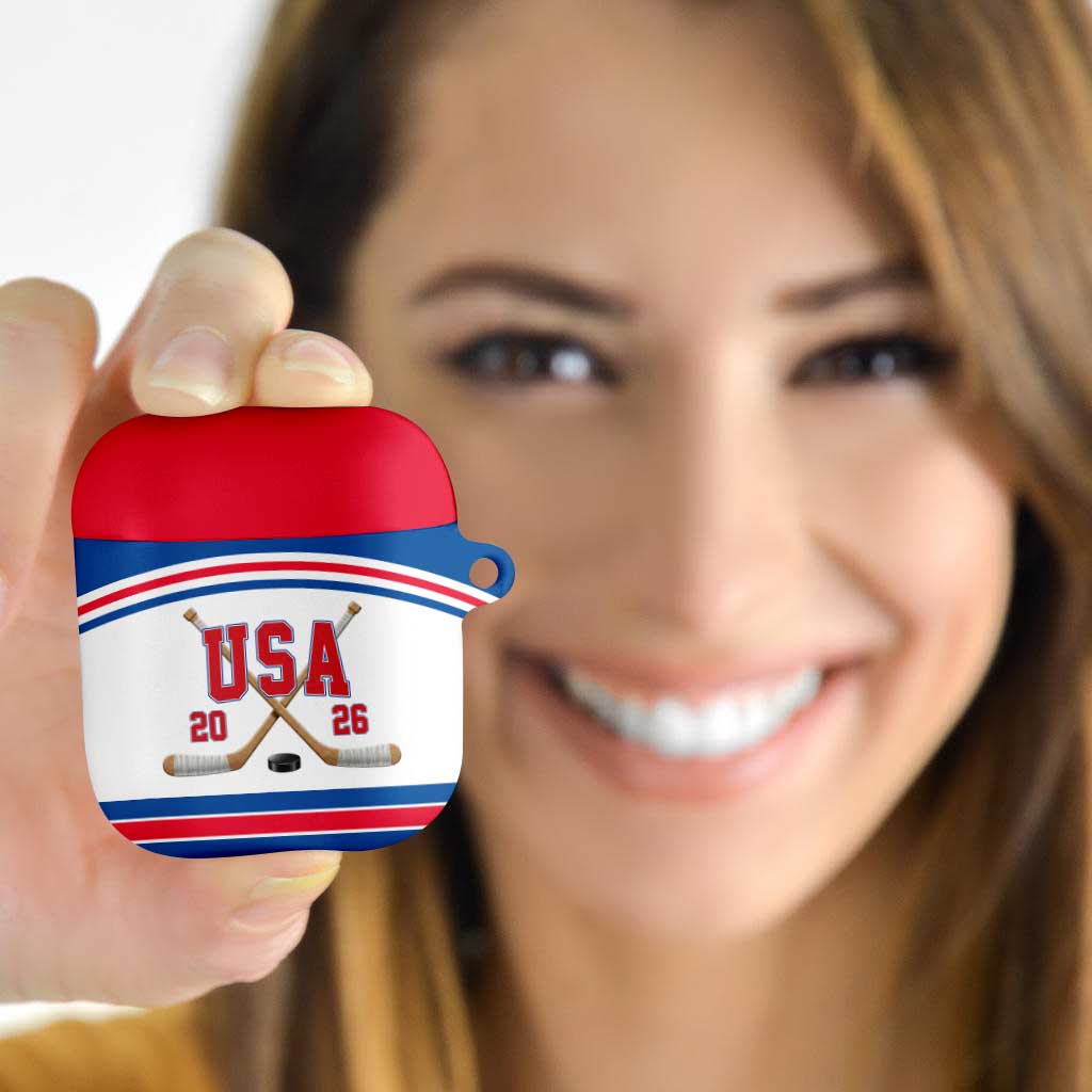 USA Ice Hockey AirPods Case Let’s Go Champions