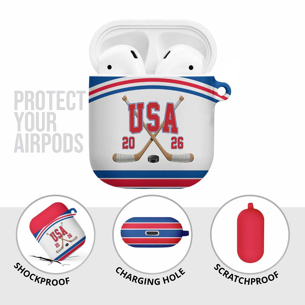 USA Ice Hockey AirPods Case Let’s Go Champions