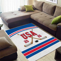 USA Ice Hockey Area Rug Let’s Go Champions