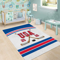 USA Ice Hockey Area Rug Let’s Go Champions