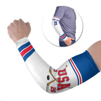 Custom USA Ice Hockey Arm Sleeves Let’s Go Champions