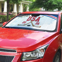 USA Ice Hockey Auto Sun Shade Let’s Go Champions