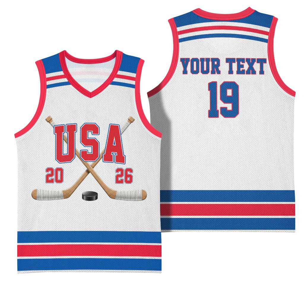 Custom USA Ice Hockey Basketball Jersey Let’s Go Champions