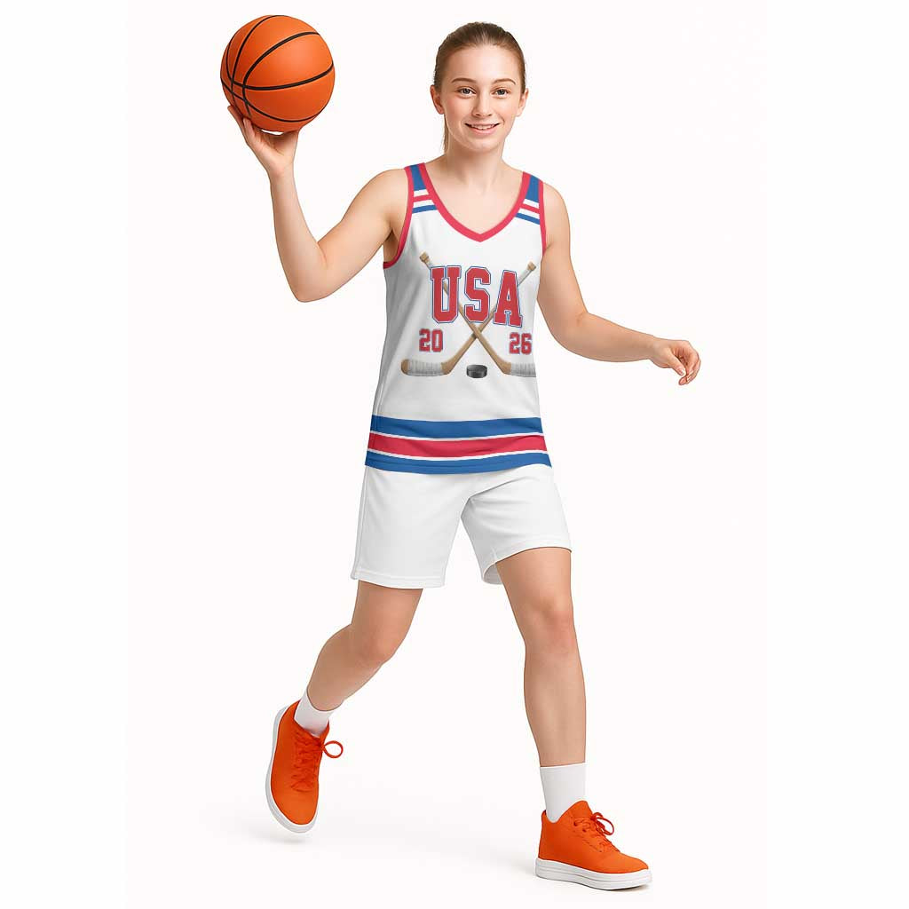 Custom USA Ice Hockey Basketball Jersey Let’s Go Champions