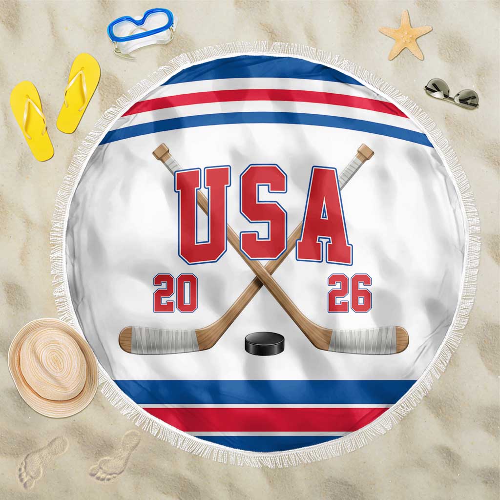 USA Ice Hockey Beach Blanket Let’s Go Champions