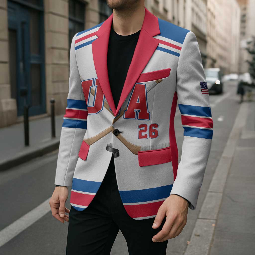 Custom USA Ice Hockey Blazer Let’s Go Champions
