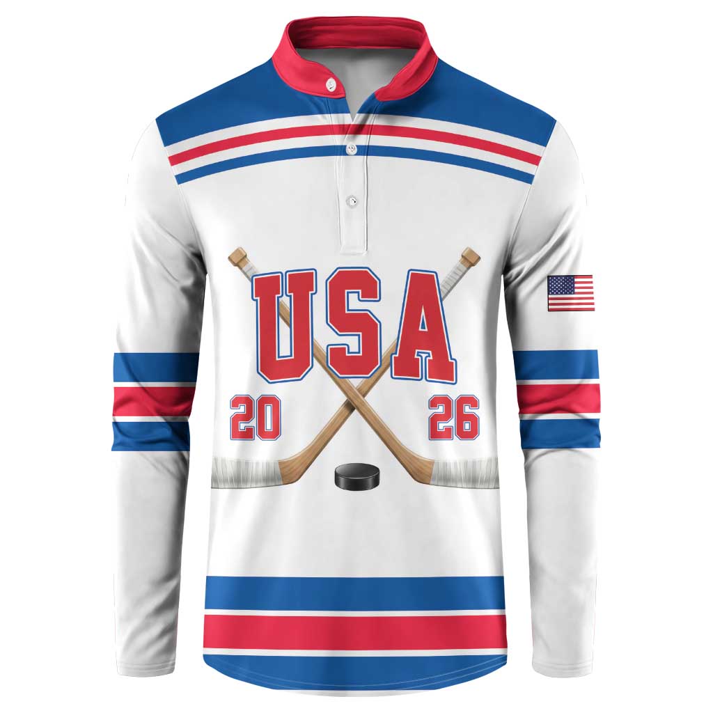 Custom USA Ice Hockey Button Sweatshirt Let’s Go Champions