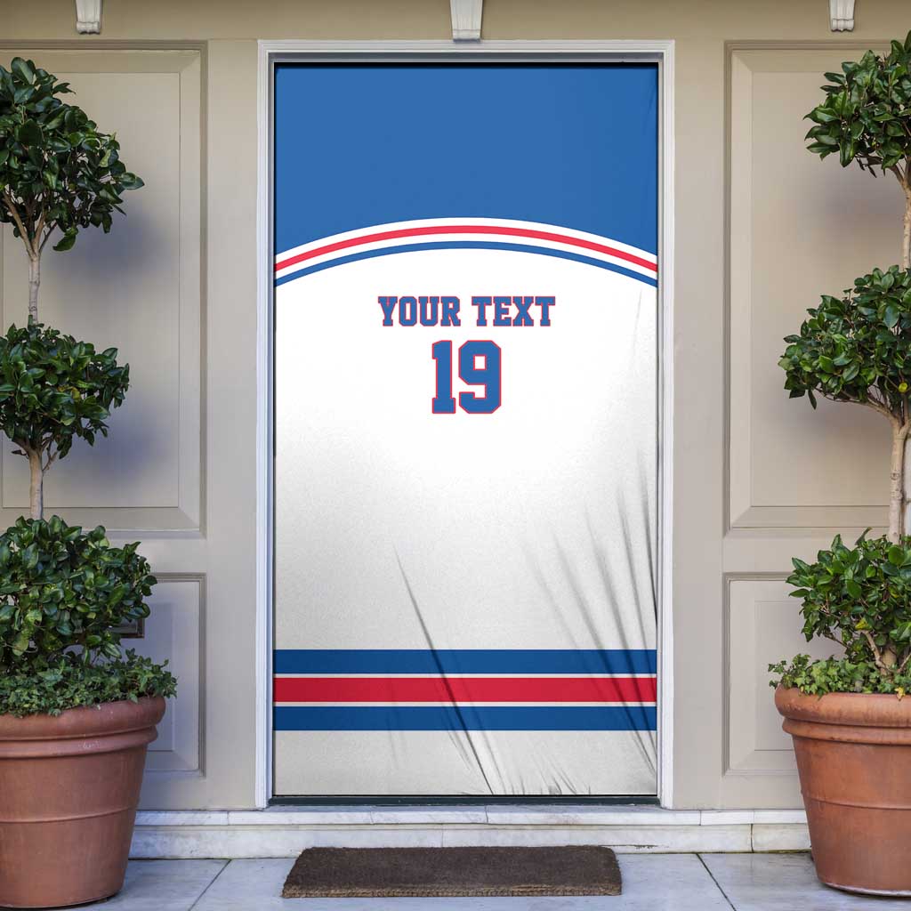 Custom USA Ice Hockey Door Cover Let’s Go Champions