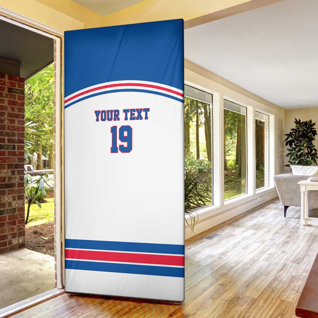 Custom USA Ice Hockey Door Cover Let’s Go Champions