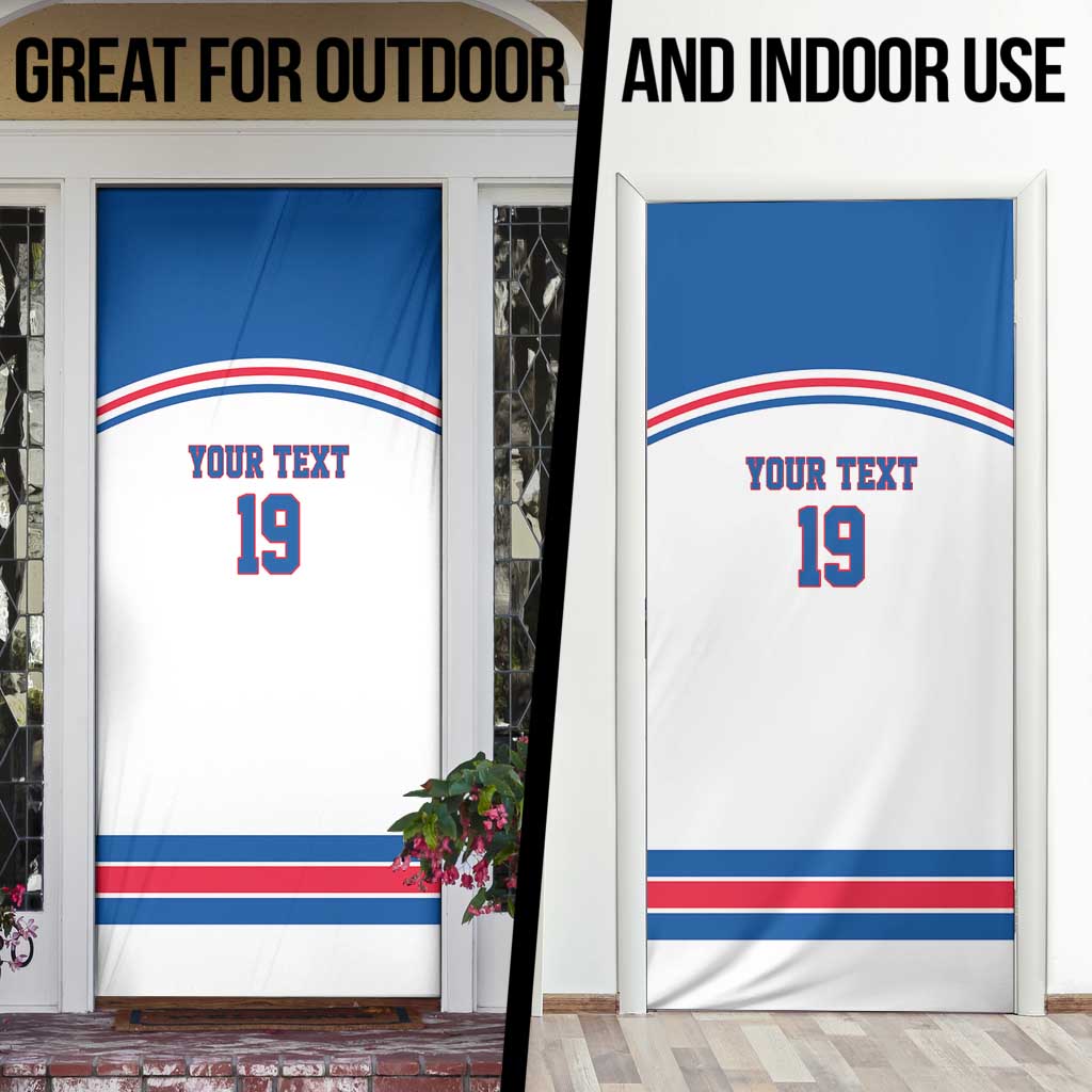 Custom USA Ice Hockey Door Cover Let’s Go Champions