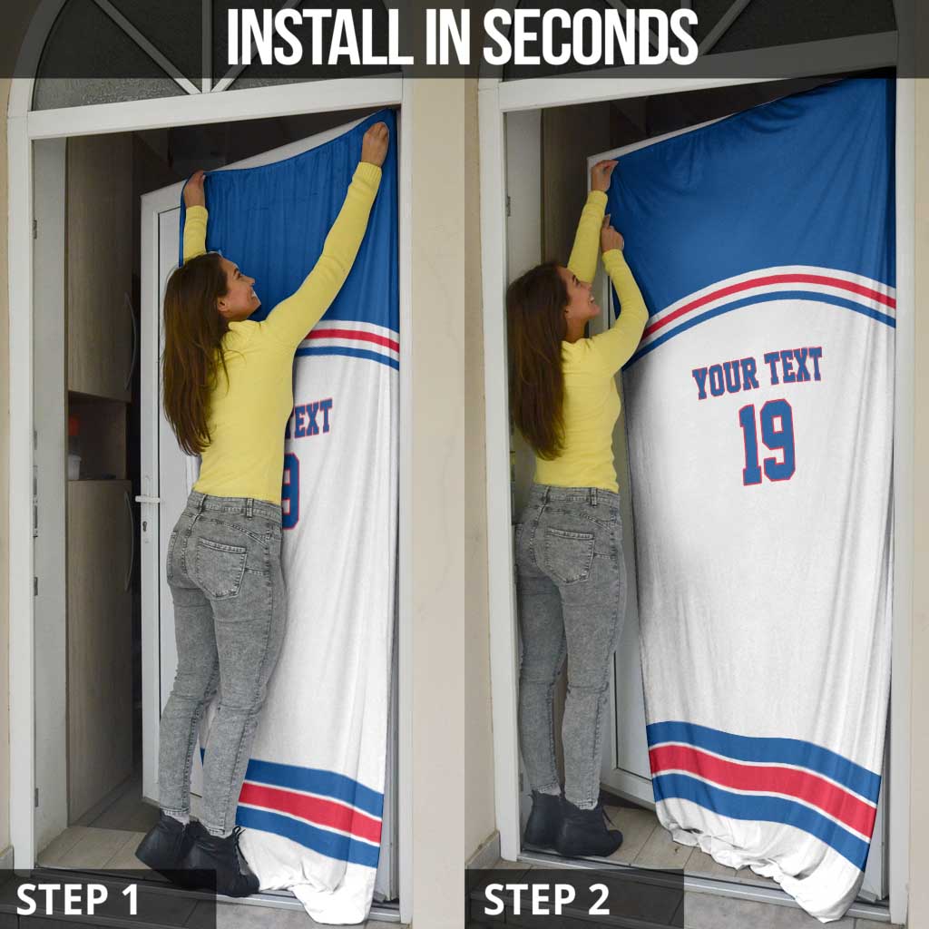 Custom USA Ice Hockey Door Cover Let’s Go Champions