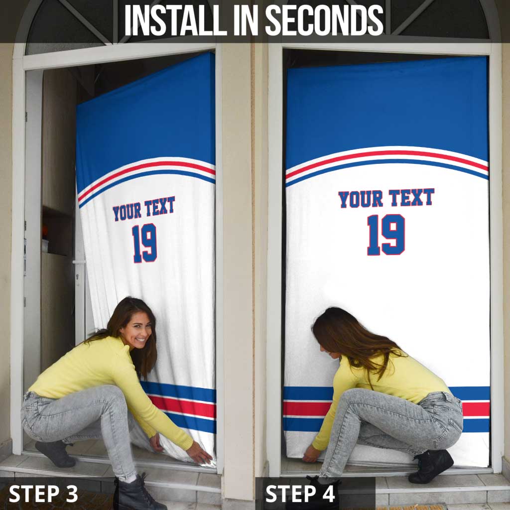 Custom USA Ice Hockey Door Cover Let’s Go Champions